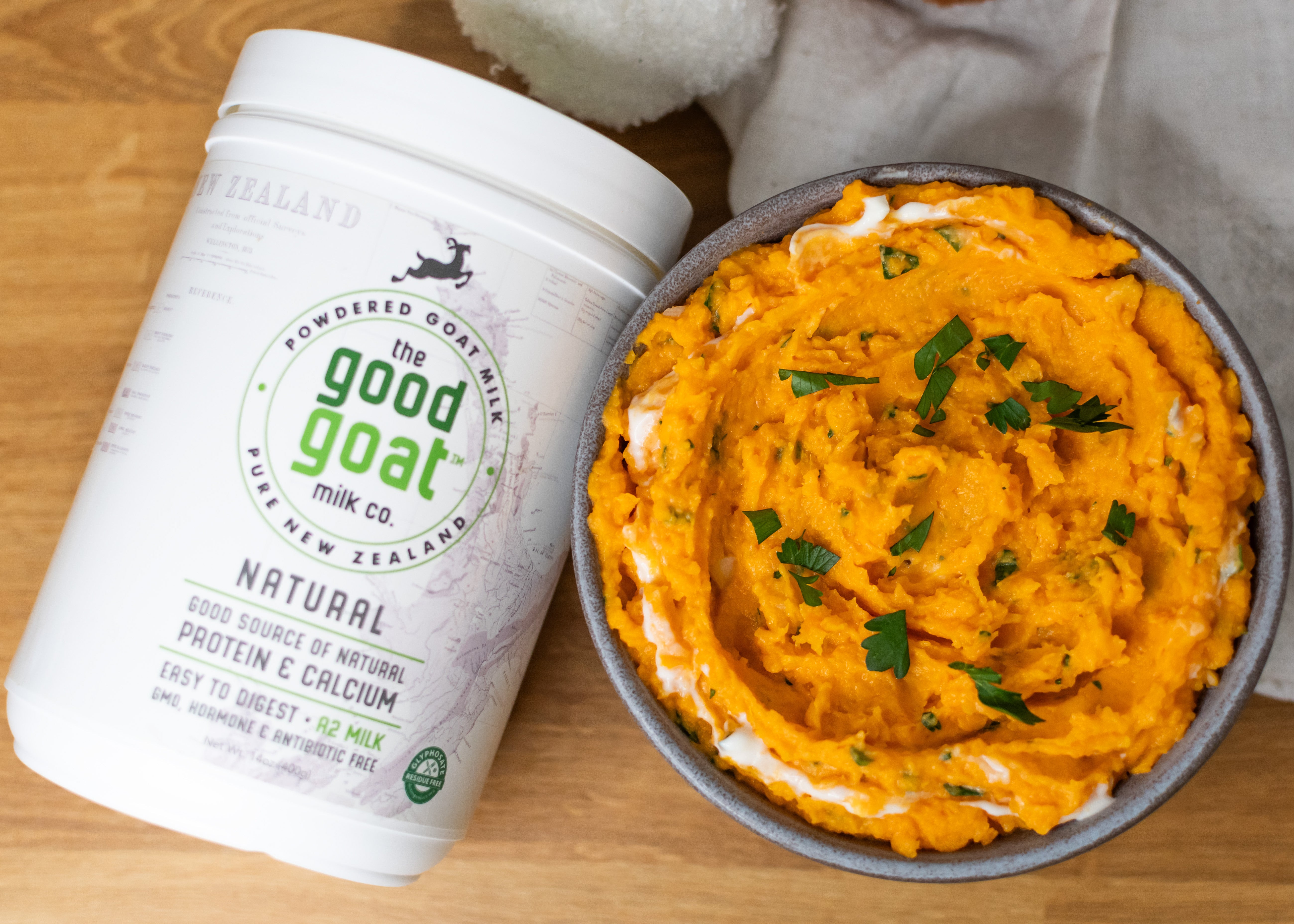 Goat Milk Sweet Potato Mash