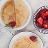 Goat Milk Crepes with Maple Syrup and Berries