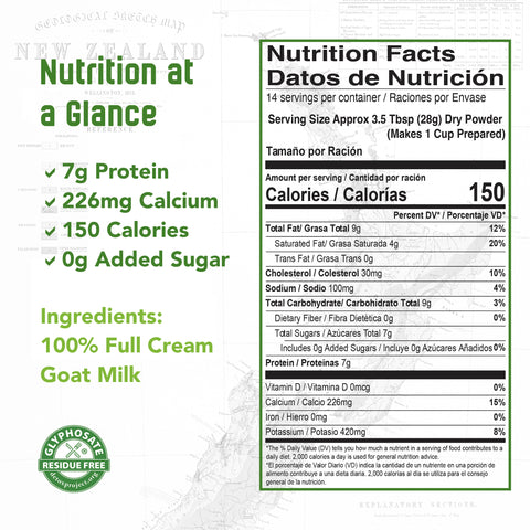Natural, Full Cream Goat Milk Powder