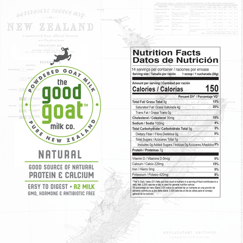 Natural, Full Cream Goat Milk Powder